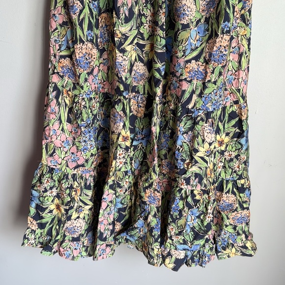 NEW current air flutter sleeves FLORAL TIERED DRESS Medium - Picture 10 of 14